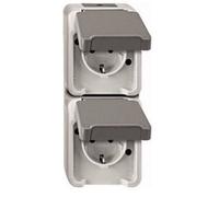 MERTEN MEG2329-8029 - CEE 7/3 - CEE 7/4 - Gray - IP44 - 250 V - 16 A