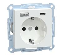 Merten Schuko Steckdose mit USB Ladegerät MEG2367-0325 (MEG2367-0325)