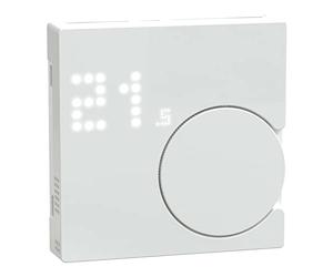 Merten Smart Home Connected MEG5779-0325, regolatore di temperatura ambiente, a incasso, sistema M, risparmio energetico, compatibile con Amazon Alexa e Google Home, MEG5779-0325, bianco attivo