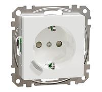 Schneider Electric Merten Connected MEG2380-0325 - Presa Schuko Smart Home WiFi, 16A, sistema M, Alexa, Google Home, bianco attivo lucido