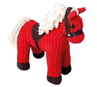 Mertens-Un Cavallino in Tessuto Manchester con Suoni - Rosso, Colore, 82548