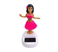 Merting Danzatrice hawaiana auto, statuetta solare , ballerina hawaiana auto che si muove, creatività statuetta hawaiana auto solare danza giocattolo ufficio forniture