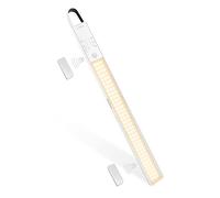 MERTTURM Luce Armadio LED con Sensore, 380lm Luce LED Sottopensile Super luminoso con Sensore Movimento, 3000mAh Ricaricabile Lampada Armadio Magnetica Adesiva per Cucina, Corridoi-43cm[Bianco Caldo]