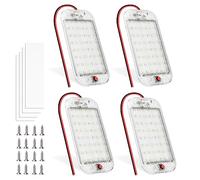 MERTTURM Plafoniera LED Camper 12V, 48 LED 800LM Super Luminosa Illuminazione Interna per Auto Luce con Interruttore ON/off, Lampada Camper per Auto Camion Van Barca Rimorchio Roulotte(4PZ)