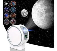 MERTTURM Proiettore cielo stellato, proiettore planetario cielo stellato per camera da letto bambini adulti coperta 8 dischi HD e proiettore luce notturna con lente di messa a fuoco regolabile