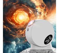 MERTTURM Proiettore Stelle Soffitto, Proiettore Galassia Meteora+Orologio, 13 Dischi per Pellicole con Sistema Solare Effetto Nitido Planetario per Bambini, Adulti, Regalo per Festival