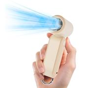 MERTTURM Ventilatore Portatile Ricaricabile, 3000mAh Mini Ventilatore a Mano USB con Display a LED e 5 Velocità, Piccolo Ventilatore Elettrico da Tavolo Turbo per Estate/Esterno/Viaggi/Casa/Ufficio