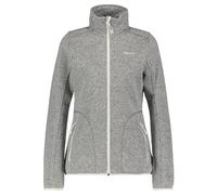 Meru Bergen knitted striped fleece - felpa in pile - donna Grey M