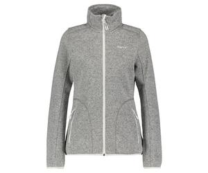 Meru Bergen knitted striped fleece - felpa in pile - donna Grey S