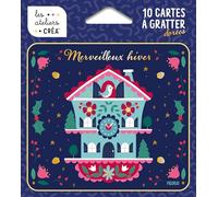 Merveilleux hiver: 10 cartes à gratter dorées