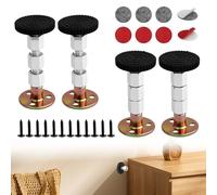 MERVYNGLYNNHUNTER 4 Pezzi Telaio del Letto Regolabile con Filettatura Anti-shake,77 - 112 mm, Tappi per la Testiera del Letto,testiera con tappezzeria per mobili e viti, per letti, divani