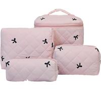 MerwDeeyt Set di borse per il trucco borse cosmetiche borse per il trucco per le donne borsa da toilette organizer per articoli da toeletta accessori pennelli roba cancelleria cancelleria