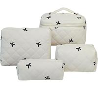 MerwDeeyt Set di borse per il trucco borse cosmetiche borse per il trucco per le donne borsa da toilette organizer per articoli da toeletta accessori pennelli roba cancelleria cancelleria