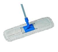 Mery 0120-scopa, in Cotone, 45 cm con Bastone, in Alluminio, Colore: Bianco