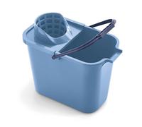 Mery | Secchio Rettangolare con strizzatore | Secchio per mocio | Polipropilene | 12L | Blu | Misure: 23x37x29 cm