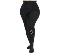 MERYLURE Collant foderati in pile per taglie forti, collant termici invernali da donna, leggings opachi a vita alta spessi, nero, 3XL/4XL