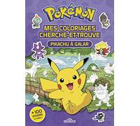 Mes coloriages cherche-et-trouve Pokémon: Pikachu à Galar. + 100 stickers en cadeau !
