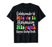 Mes De La Herencia Hispana Groovy Mese del patrimonio ispanico Maglietta