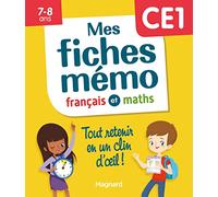 Mes fiches mémo Français et Maths CE1: Tout retenir en un clin d'oeil