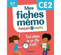 Mes fiches mémo Français et Maths CE2: Tout retenir en un clin d'oeil