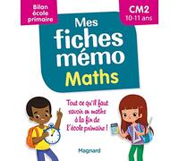 Mes fiches mémo Maths CM2: Bilan école primaire