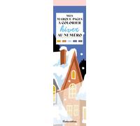 Mes marque-pages à colorier au numéro : Hiver