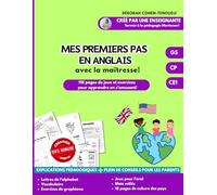 Mes Premiers Pas En Anglais | Cahier d'activités dès 4 ans | Lecture Ecriture Coloriage Culture Anglosaxone Jeux | Maternelle MS-GS: Découverte de ... enseignante | Méthode ludique et pédagogique