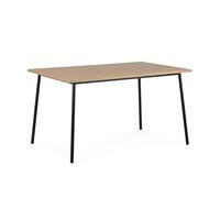 MESA COMEDOR 135X90X77 MADERA NATURAL/METAL NEGRO