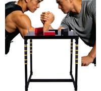 Mesa de Lucha Libre Ajustable con coderas almohadillas y asas | Para brazos para adaptarse a diferentes usuarios y mejorar la técnica en la lucha de brazos