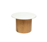 MESA DM BASE CILINDRO TAPA BLANCA
