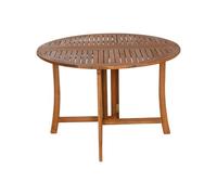 MESA REDONDA COMEDOR ACACIA 110X110X74 PLEGABLE