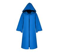 Mescara Mantello Costume Cosplay Halloween Abito con Cappuccio Medievale Vintage Vestito Carnevale Accappatoio Unisex Boia Strega Vampiro per Adulti