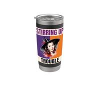 Mescolando problemi Vintage Strega Pinup Art Bicchiere termico in acciaio inox doppia parete