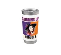 Mescolando problemi Vintage Strega Pinup Art Bicchiere termico in acciaio inox doppia parete