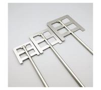Mescolare il pappagallo, 1 pezzo di ancoraggio for dispersione da laboratorio in acciaio inossidabile 304 con asta, larghezza foglia 40-120 mm(90x8x400mm)