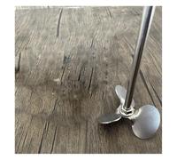 Mescolare il pappagallo, Lama di agitazione in acciaio inossidabile con asta e paletta a tre pale da 40-120 mm(50mm blade with rod)