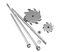 Mescolare il pappagallo, Piastra di dispersione in acciaio inossidabile da laboratorio con asta agitazione 3-10 cm 1 pz(8cm paddle with rod)