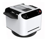 Mescolatore Automatico Di Carte, Macchina Per La Distribuzione Di Carte Intelligente Con Rotazione A 360° Con Display Oled, 4 Pulsanti Per Il Mazziere, Tabellone Segnapunti E Tovaglia, Accessor white