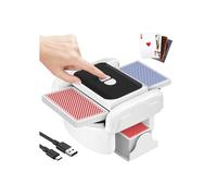 Mescolatore automatico di carte, modello a due mazzi ultra silenzioso, modalità automatica e manuale per il poker, compatto per uso domestic