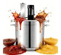 Mescolatore automatico per marmellate,miscelatore elettrico in acciaio inossidabile,pentola miscelatrice automatica per alimenti,con raschietto miscelatore a 4 lame,per preparare marmellate,salse 40L