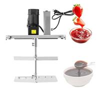 Mescolatore automatico per pentole, miscelatore per alimenti in acciaio inossidabile con doppia paletta e velocità regolabile per condimenti caldi, zuppe e salse