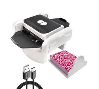 Mescolatore Carte Automatico Elettrico per 1-2 Mazzi, Modalità AUTO/Manuale, Ricaricabile USB-C Silenzioso, Miscelatore di carte Compatibile con Poker, Blackjack, UNO, Texas Hold'em, Skip-Bo, Phase 10