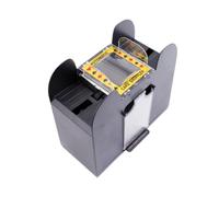 Mescolatore Carte Automatico Elettrico per Poker, Fino | Plastica Nera, Pulsante di Avvio, per Carte Formato Poker e Bridge, Uso Torneo e Texas Hold'em