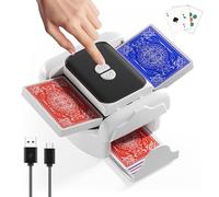Mescolatore Carte da Gioco Automatico Elettrico 1-2 Mazzi, Auto/Manuale
