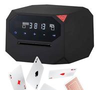 Mescolatore E Distributore Automatico Di Carte, Macchina For La Distribuzione Con Rotazione A 360° O 180°, Silenzioso, Alimentato A Batteria Ricaricabile, Supporta 8 Giocatori(Black)