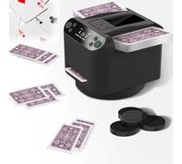 Mescolatore e distributore di carte automatico 2 in 1, rotazione a 360°, senza inceppamenti, schermo LCD, 4 telecomandi, distanza di distribuzione regolabile, per poker 12 giocatori, UNO, Phase 10