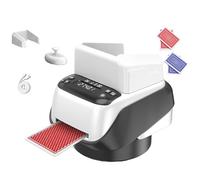 Mescolatore e distributore di carte automatico a 360 gradi, macchina rotante 2 in 1 for la distribuzione di carte intelligenti, mescolatore di carte ricaricabile a basso rumore