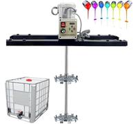 Mescolatore Elettrico IBC per Pitture ad Alta Coppia, Miscelatore per Serbatoi con Elica Ripiegabile 2100W capacità 1000L - Agitatore Industriale per Rivestimenti, Liquidi Viscosi e Inchiostri