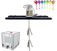 Mescolatore Elettrico IBC per Pitture ad Alta Coppia, Miscelatore per Serbatoi con Elica Ripiegabile 2100W capacità 1000L - Agitatore Industriale per Rivestimenti, Liquidi Viscosi e Inchiostri