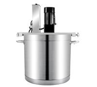Mescolatore elettrico, in acciaio inox da 25 litri, miscelatore automatico a 4 lame per zuppe, salse, marmellate, porridge, preparazione efficiente degli alimenti, resistente, utensile da cucina
